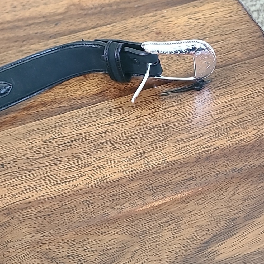 Men's 3D leather belt Western Size 42 - Picture 2 of 5